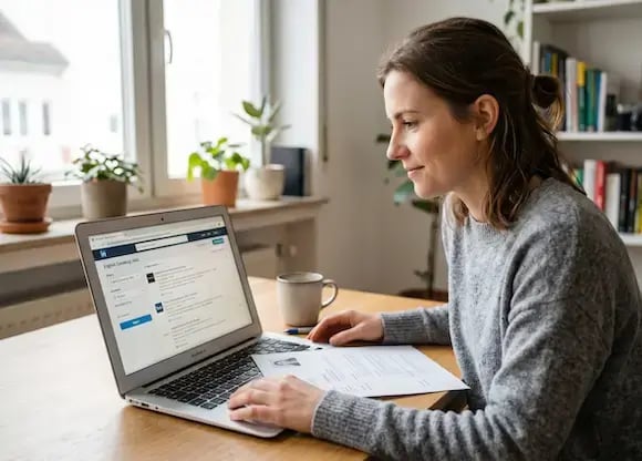 trying to find a job in Germany on linkedIn
